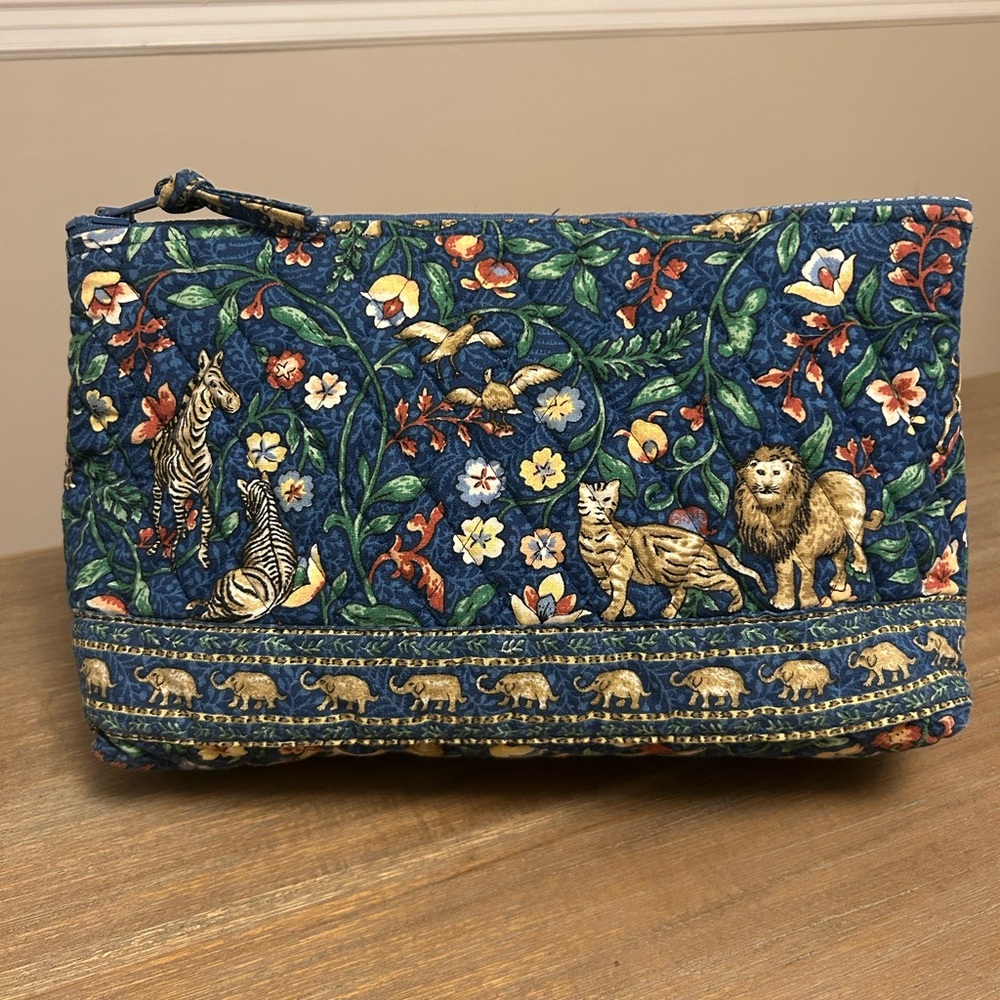 Vera Bradley 2000 Animal Kingdom Large Cosmetic Case